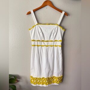 Y2K Original Milly of New York Mini Dress with Embroidered Details Size 6